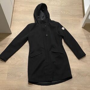 Women’s Gotcha Glacier Stylish Black Hooded Utility Jacket